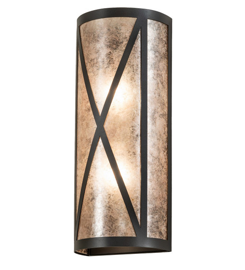 Saltire Two Light Wall Sconce in Wrought Iron (57|266995)