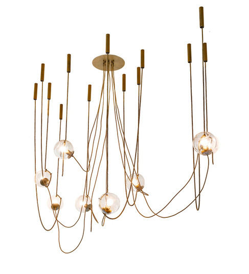 Castiliolite Eight Light Chandelier in Aged Brass (57|266726)