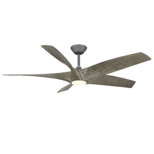 Zephyr 5 62''Ceiling Fan in Graphite/Weathered Wood (441|FRW240162LGHWW)