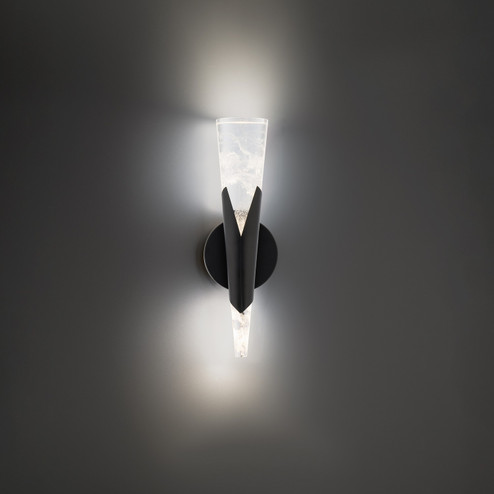 Kilt LED Wall Sconce in Black (281|WS4441635BK)