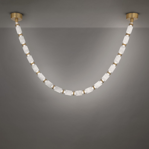 Entice LED Chandelier in Aged Brass (281|PD62418IC27AB)