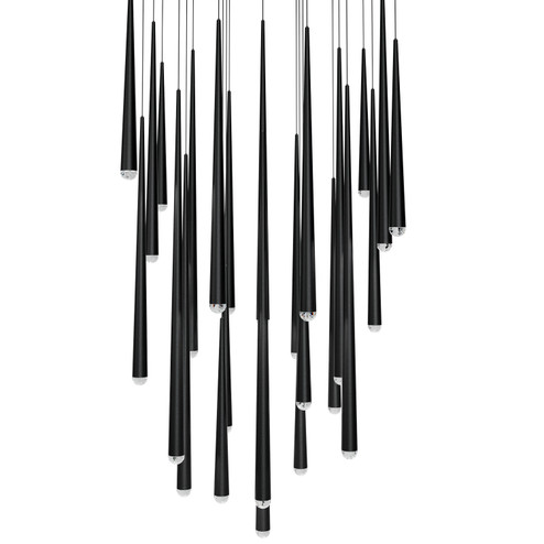 Cascade LED Pendant in Black (281|PD41725SBK)