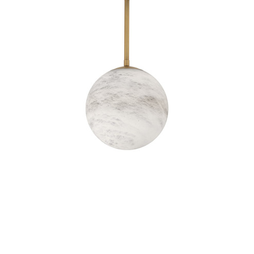 Pisces LED Mini Pendant in Aged Brass (281|PD3440840AB)