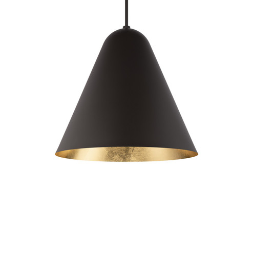 Taper LED Pendant in Bronze & Gold Leaf (281|PD12422BZGL) Taper LED Pendant in Bronze & Gold Leaf (281|PD12422BZGL)