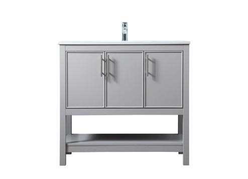 Everett SIngle Bathroom Vanity in Grey (173|VF26636GR)