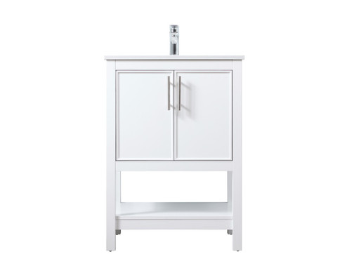 Everett SIngle Bathroom Vanity in White (173|VF26624WH)
