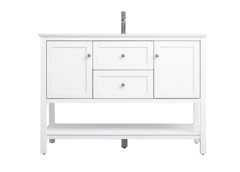 Heath SIngle Bathroom Vanity in White (173|VF22248WH)