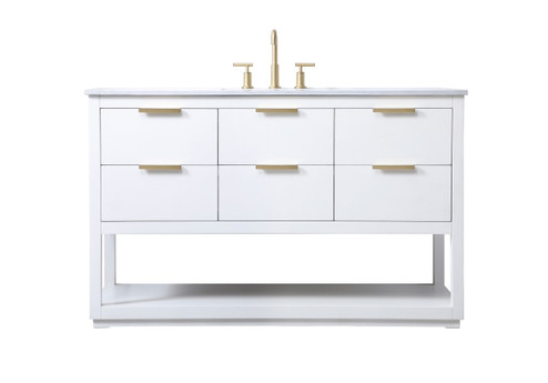 Larkin SIngle Bathroom Vanity in White (173|VF19254WH)