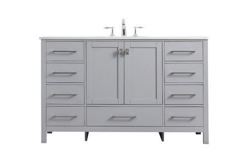 Irene SIngle Bathroom Vanity in Grey (173|VF18854GR)