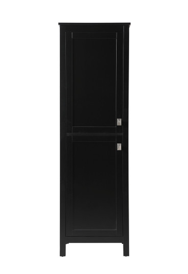 Adian Bathroom Storage Freestanding Cabinet in Black (173|SC012065BK)