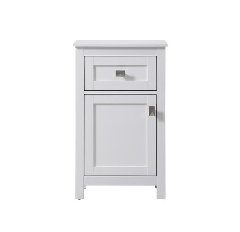 Adian Bathroom Storage Freestanding Cabinet in White (173|SC011830WH)