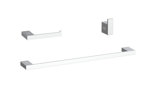 Sofia 3-Piece Bathroom Hardware Set in Chrome (173|HWB13S3HPCH)