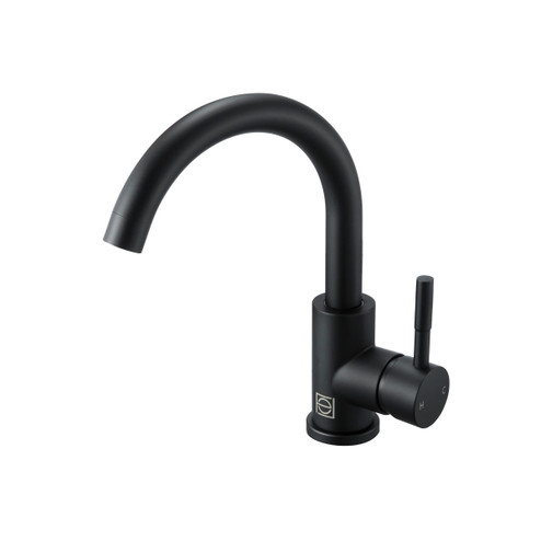 Louis Single Handle Bathroom Faucet in Matte Black (173|FAV1003MBK)