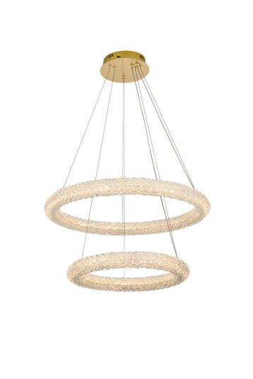 Bowen LED Chandelier in Satin Gold (173|3800G28SG)