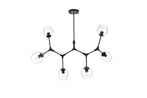 Cavoli Six Light Chandelier in Black (173|1712G49BK)