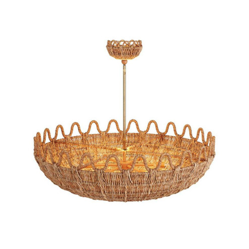 Mar Chandelier in Natural, Rattan (314|GKDLS01)