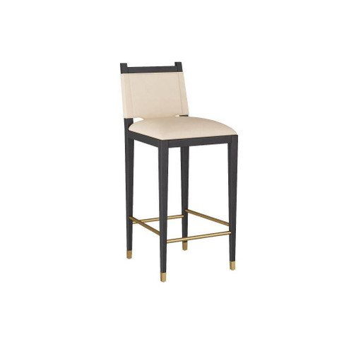 Burdock Bar Stool in Ivory Leather (314|FSI07)