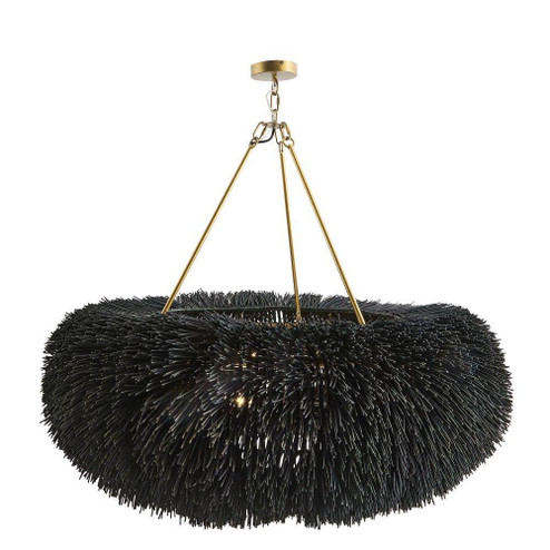 Zaria Chandelier in Black Stained (314|DLS07)