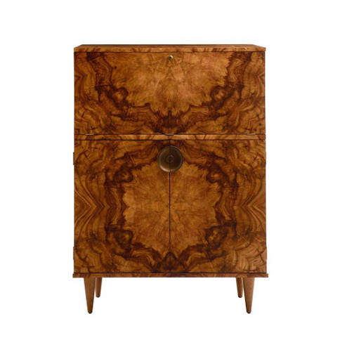 Manhattan Cocktail Cabinet in Toffee Burl (314|5688)