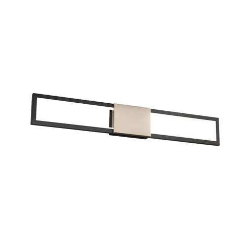 Peekaboo LED Bath in Black/Aged Brass (34|WS83432BKAB)