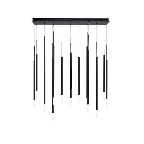 Viggo LED Chandelier in Black (34|PD69414LBK)