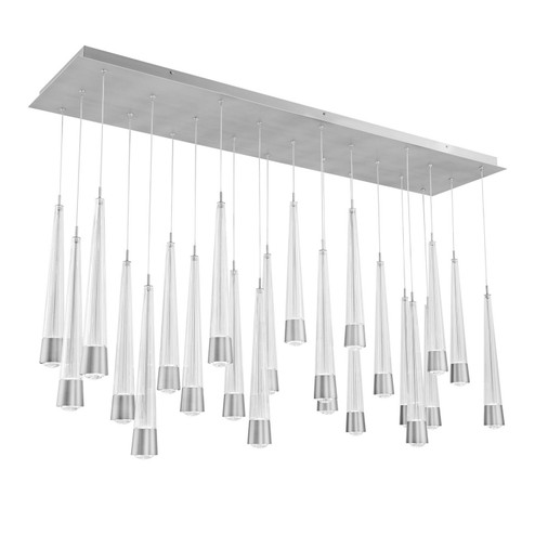 Quill LED Chandelier in Chrome (34|PD59423LCH)