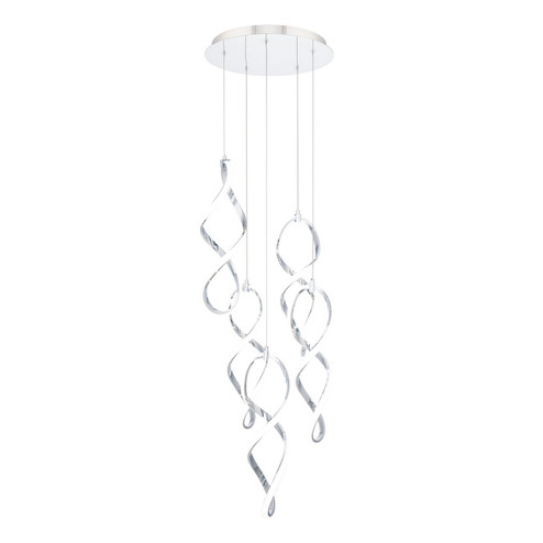 Interlace LED Chandelier in Chrome (34|PD47805RCH)