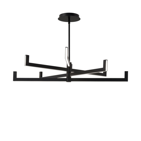 Ferrous LED Chandelier in Black (34|PD3343627BK)