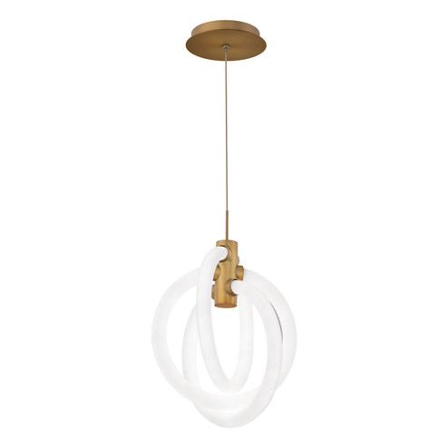 Knot LED Mini Pendant in Aged Brass (34|PD2741330AB)