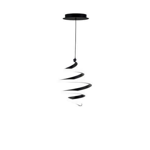 Whirl LED Mini Pendant in Black (34|PD1940835BK)