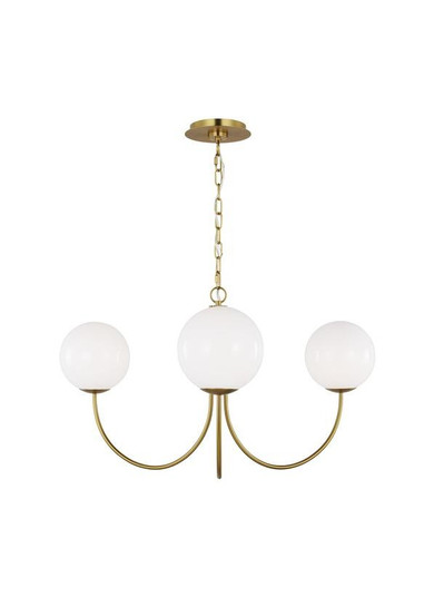 Noemie Three Light Chandelier in Burnished Brass (454|KSC1133BBS)