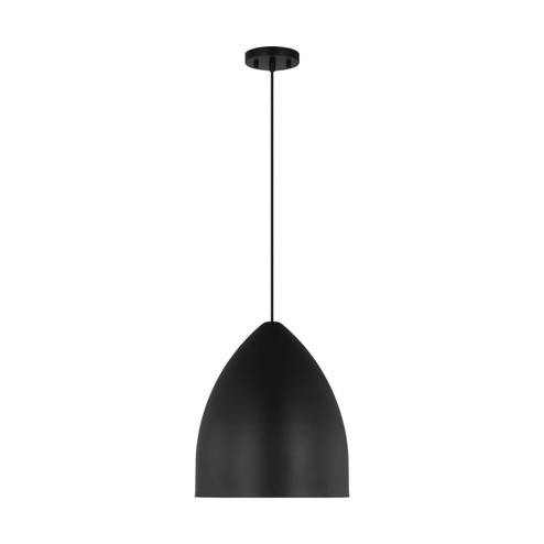 Huron One Light Pendant in Midnight Black (454|DJP1151MBK)