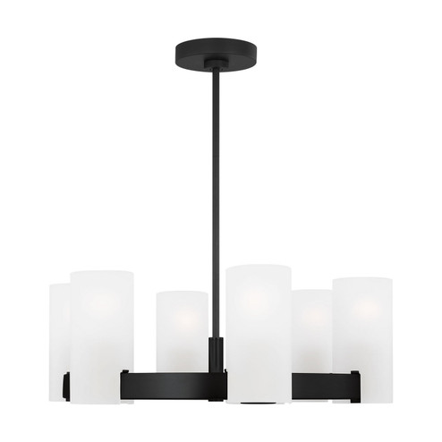 Rhode Six Light Chandelier in Midnight Black (454|DJC1156MBK)