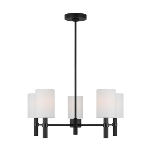 Manor Five Light Chandelier in Midnight Black (454|DJC1135MBK)