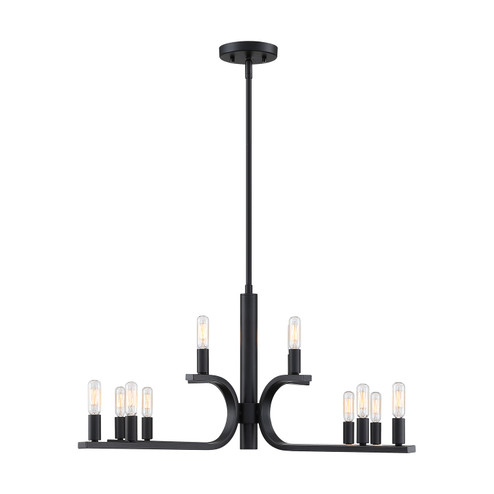 Skye 12 Light Chandelier in Matte Black (43|D314C12CHMB)