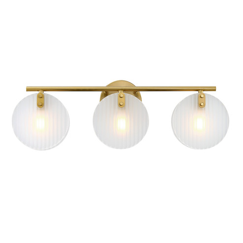 Sky Fall Three Light Vanity in Brushed Gold (43|D311C3BBG)