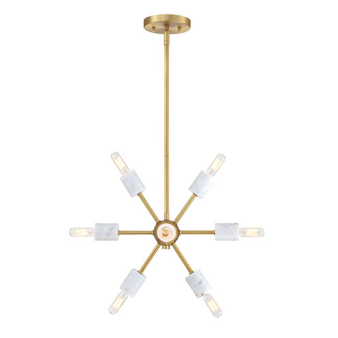 Star Dust Eight Light Pendant in Brushed Gold (43|D304C15PBG)