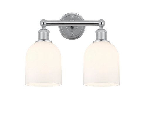 Edison Two Light Bath Vanity in Polished Chrome (405|6162WPCG5586GWH)