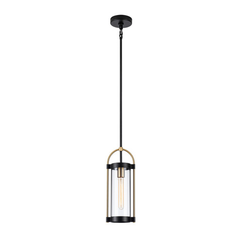 Bonita One Light Pendant in Black and Brushed Brass (78|AC11511BB)