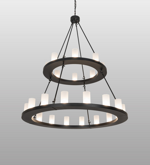 Loxley 24 Light Chandelier in Black Metal (57|270818)