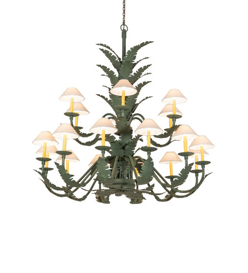 Tiki 18 Light Chandelier in Avocado Peel (57|270057)