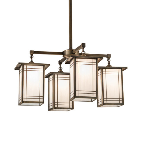 Hyde Park Four Light Chandelier in Antique Brass (57|264849)