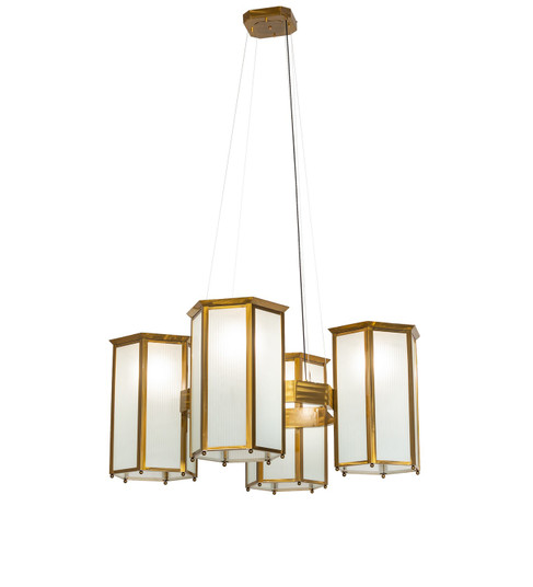 Affeton Four Light Pendant in Transparent Gold (57|263181)