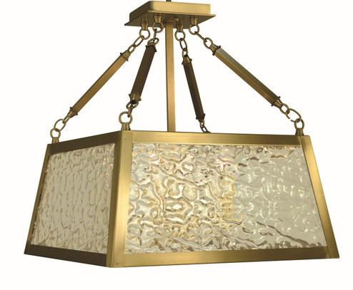 Avery Four Light Semi-Flush Mount in Brushed Brass (8|5897BR)