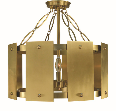 Barrington Five Light Semi-Flush Mount in Brushed Brass (8|5860BR)