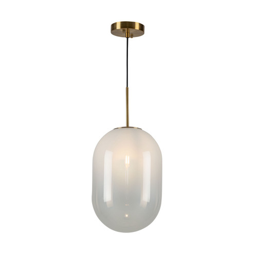 Vita One Light Pendant in White, Brass (78|AC10630BR)