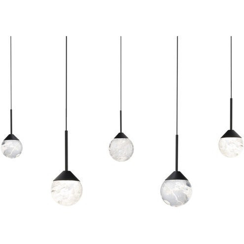 Quest LED Pendant in Black (529|BPD40205LBK)