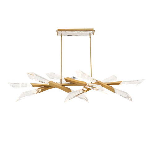 Solitude LED Linear Pendant in Aged Brass (529|BPD31460AB)