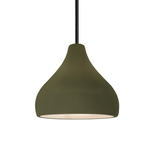 Radiance One Light Pendant in Matte Green (102|CER6560MGRNMBLKRIGID)