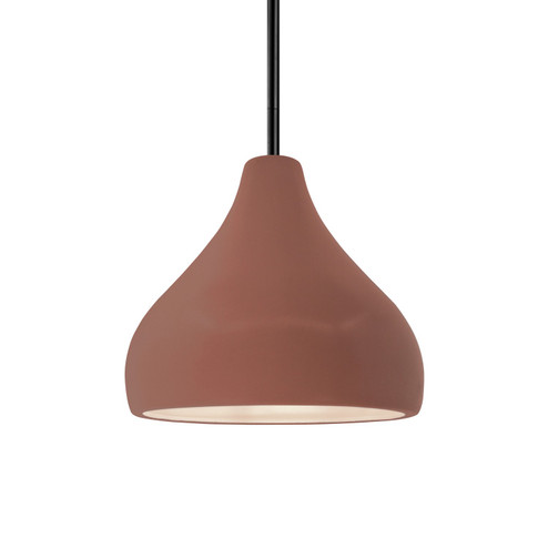 Radiance One Light Pendant in Canyon Clay (102|CER6560CLAYMBLKRIGID)